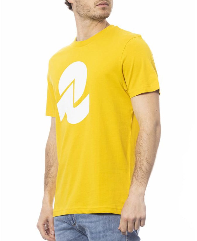 Invicta Yellow Cotton Men T-Shirt Geel