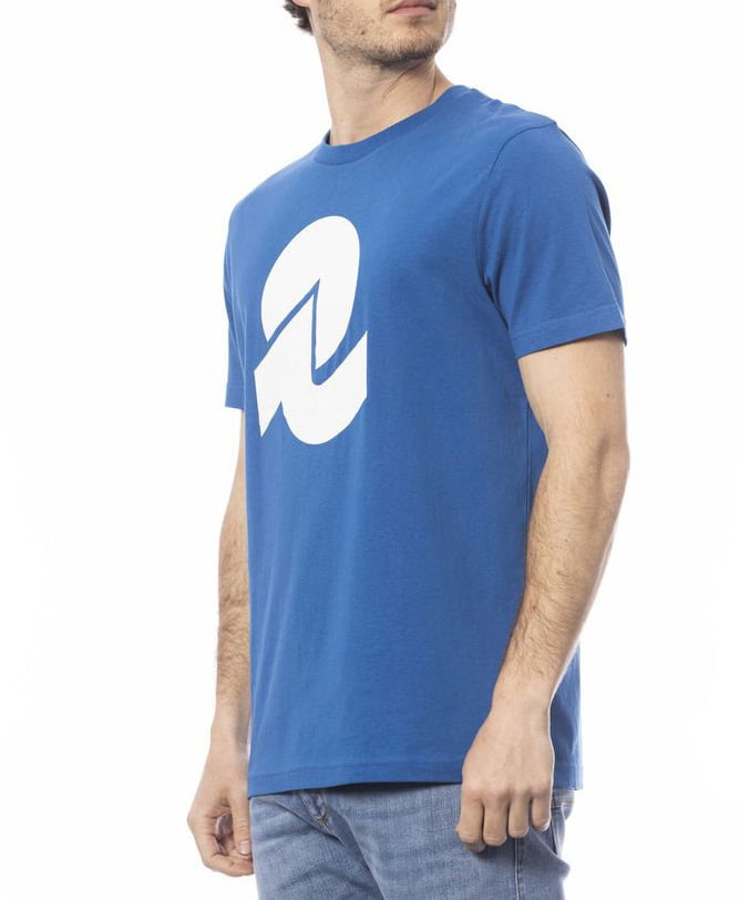 Invicta Invicta Blue Cotton Men's T-Shirt Blauw