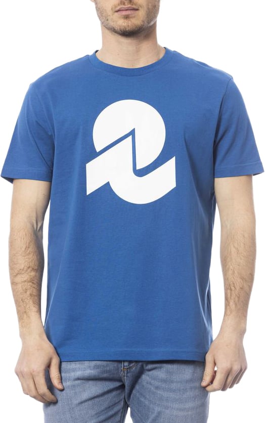 Invicta Invicta Blue Cotton Men's T-Shirt Blauw