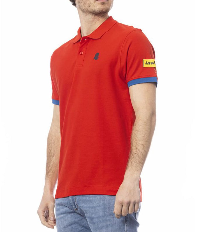 Invicta Red Cotton Men Polo Shirt Rood