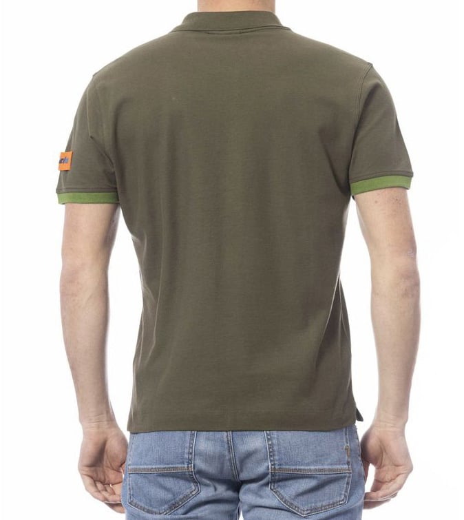 Invicta Green Cotton Men Polo Shirt Groen