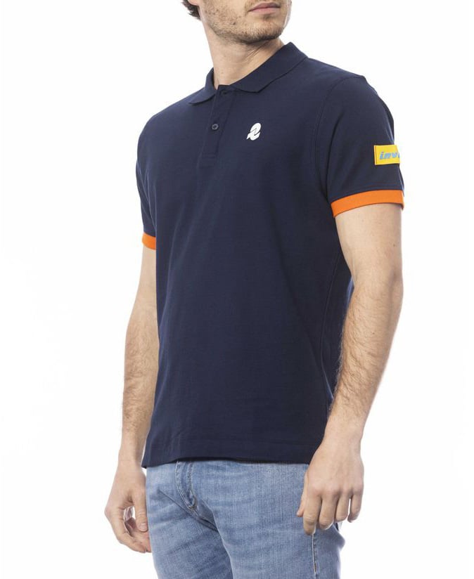 Invicta Blue Cotton Men's Polo Shirt Blauw