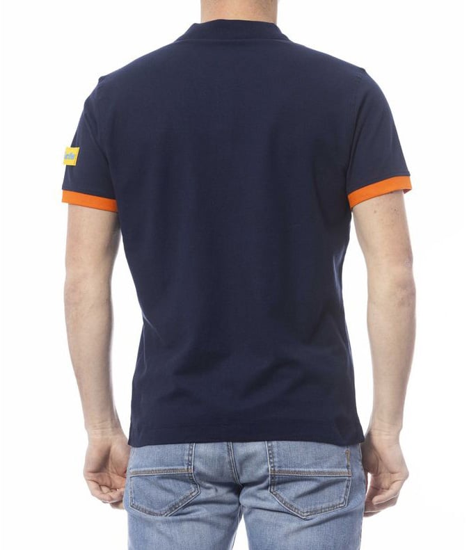 Invicta Blue Cotton Men's Polo Shirt Blauw