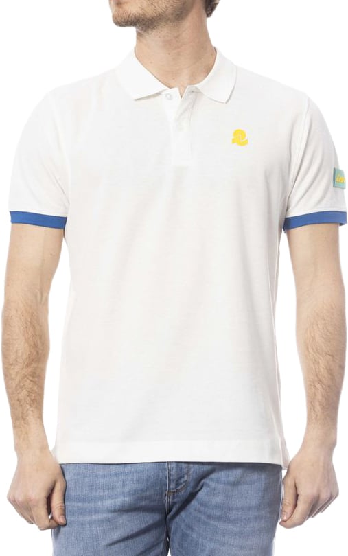 Invicta Invicta White Cotton Men Polo Shirt Wit