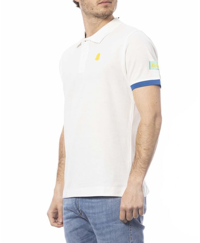Invicta Invicta White Cotton Men Polo Shirt Wit
