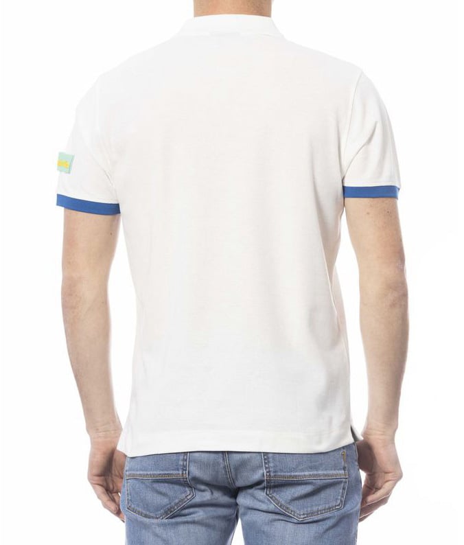 Invicta Invicta White Cotton Men Polo Shirt Wit