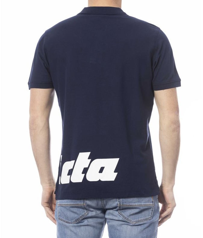 Invicta Blue Cotton Men Polo Shirt Blauw