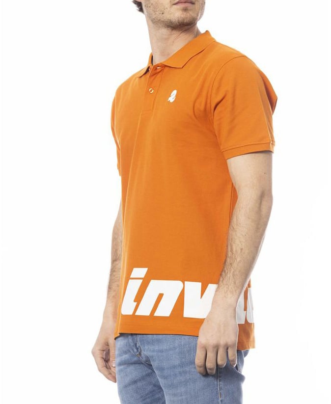 Invicta Orange Cotton Men Polo Shirt Oranje