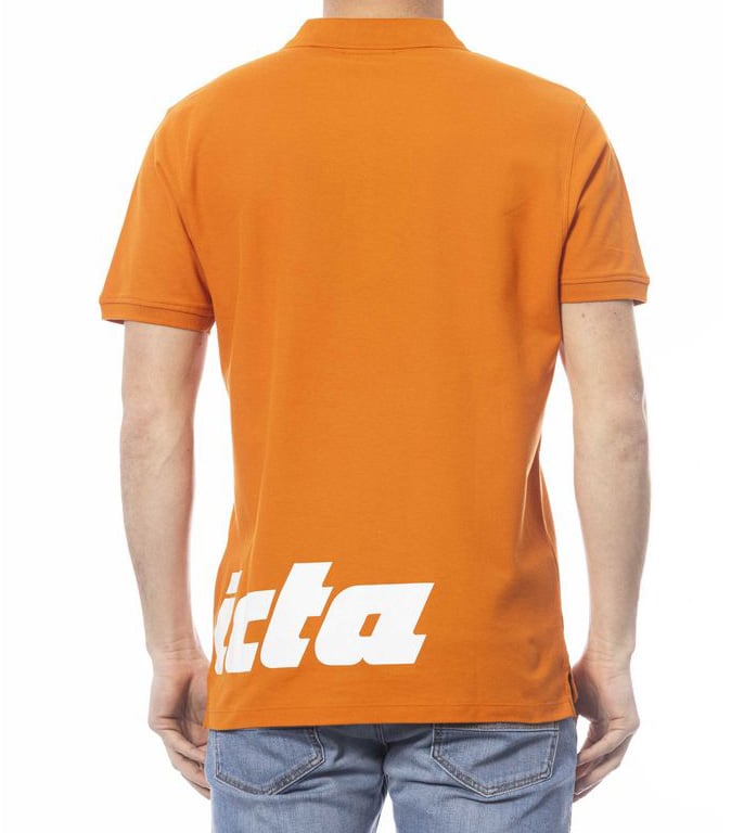 Invicta Orange Cotton Men Polo Shirt Oranje