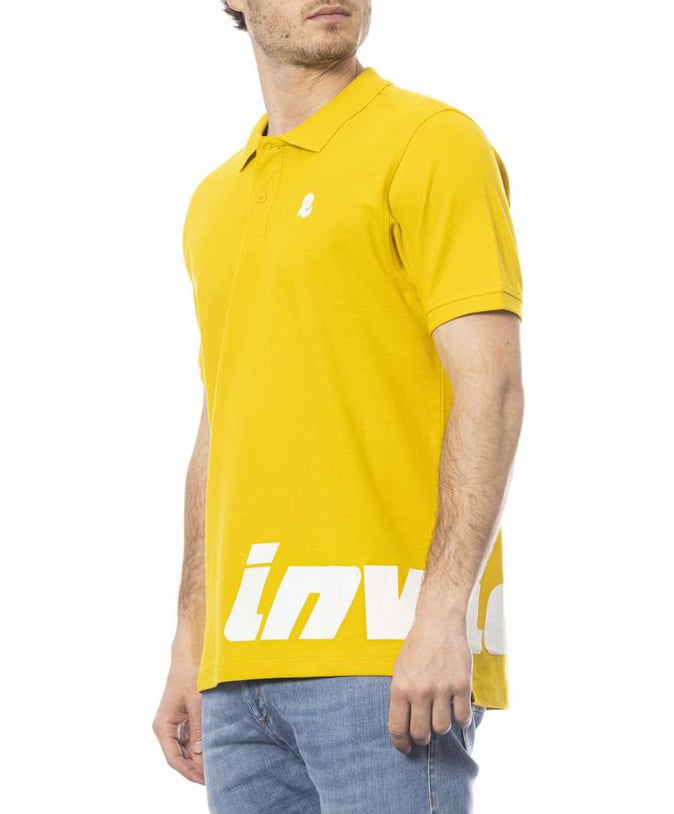 Invicta Yellow Cotton Men Polo Shirt Geel