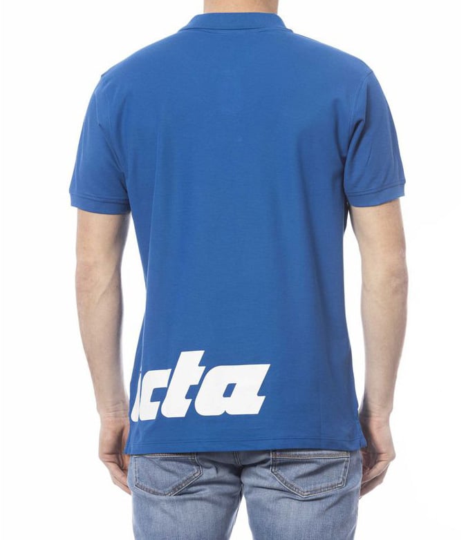 Invicta Blue Cotton Men Polo Shirt Blauw