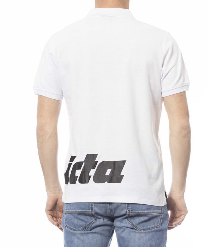 Invicta Invicta White Cotton Men Polo Shirt Wit