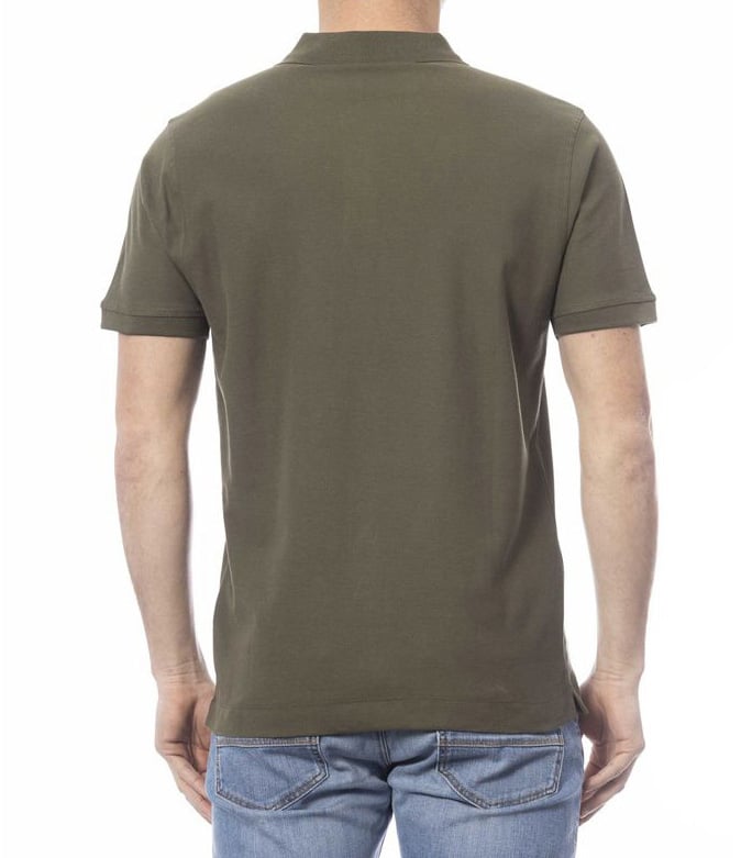 Invicta Green Cotton Men Polo Shirt Groen