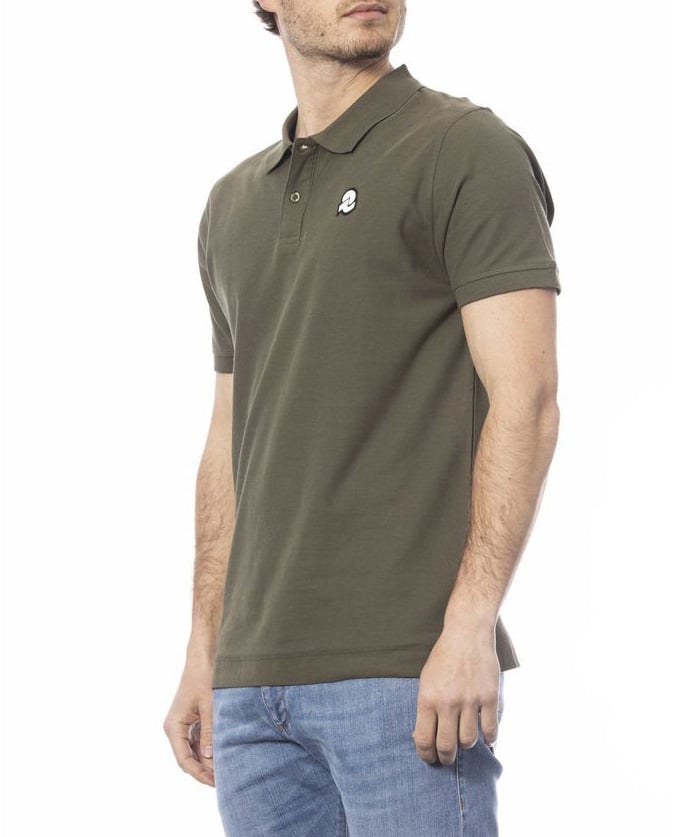 Invicta Green Cotton Men Polo Shirt Groen