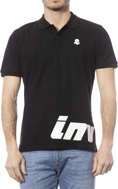 Invicta Black Cotton Men Polo Shirt Zwart