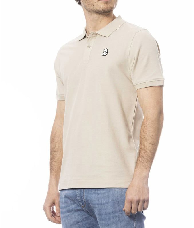 Invicta Beige Cotton Men Polo Shirt Beige