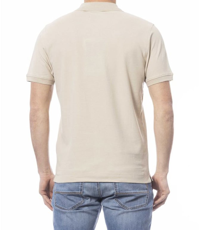 Invicta Beige Cotton Men Polo Shirt Beige