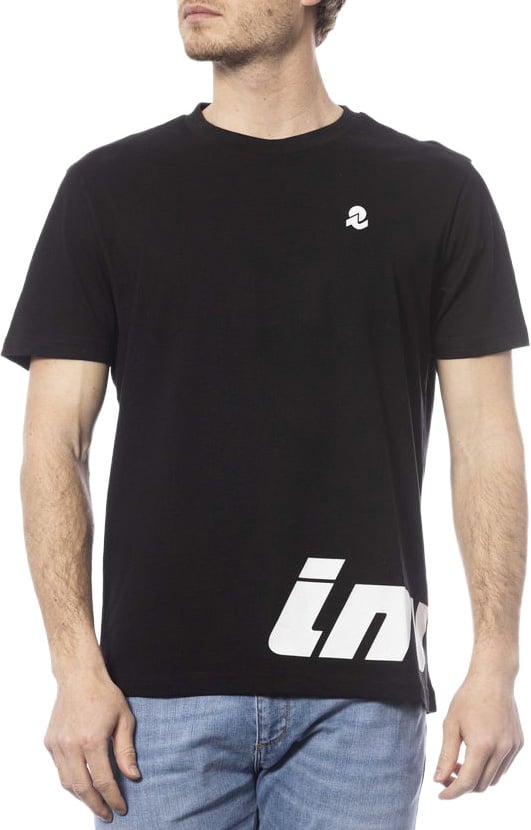 Invicta Black Cotton Men T-Shirt Zwart