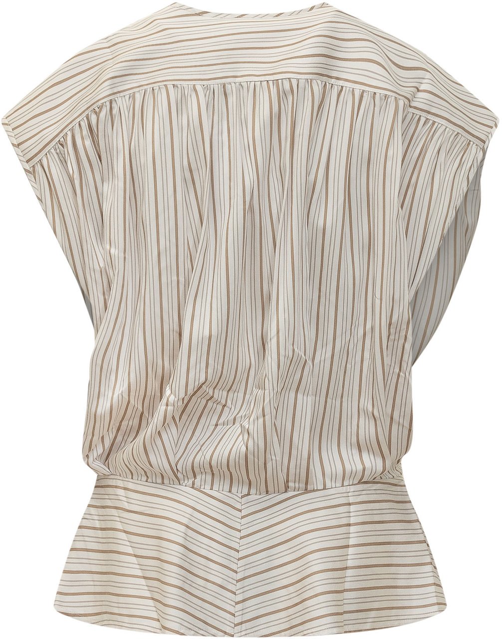 Iro Top Incrociato a Righe con Cintura Wit