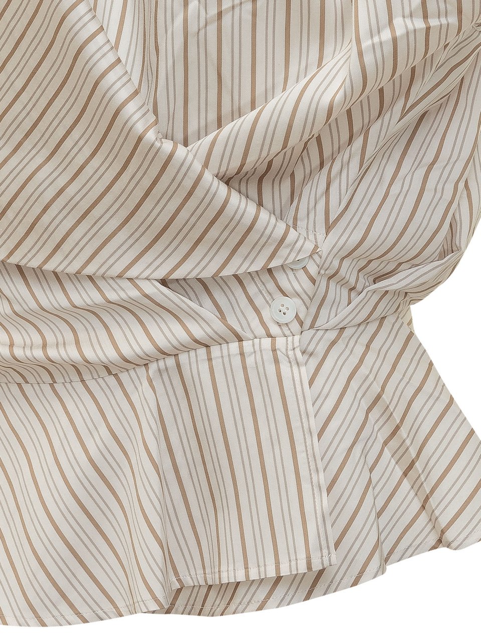 Iro Top Incrociato a Righe con Cintura Wit