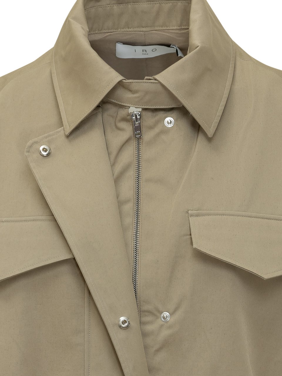 Iro Overshirt Iziel con Tasche Beige