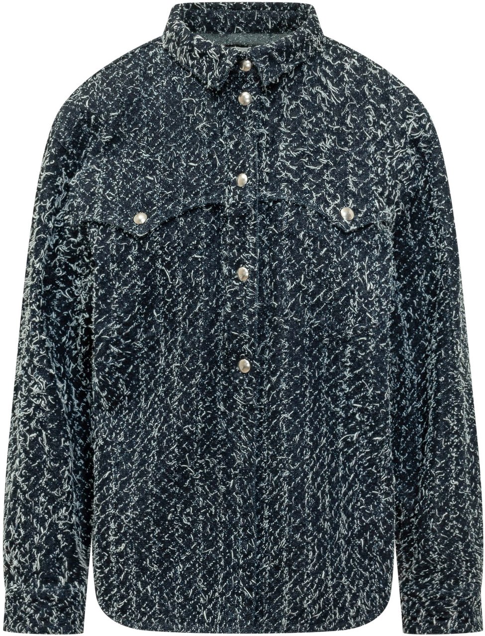 Iro Camicia Velini a Maniche Lunghe Navy