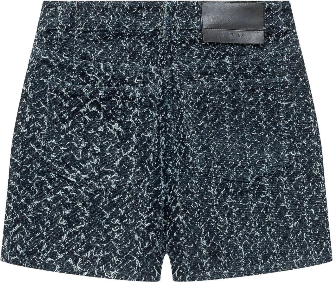 Iro Short Valentin Denim Effetto Marmorizzato Navy