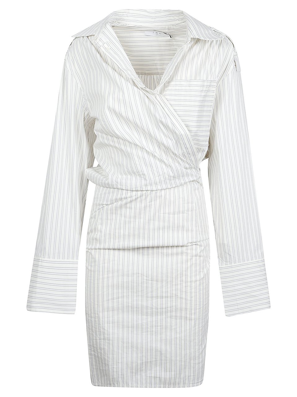 Iro Lazul Wrap-Style White Dress Wit