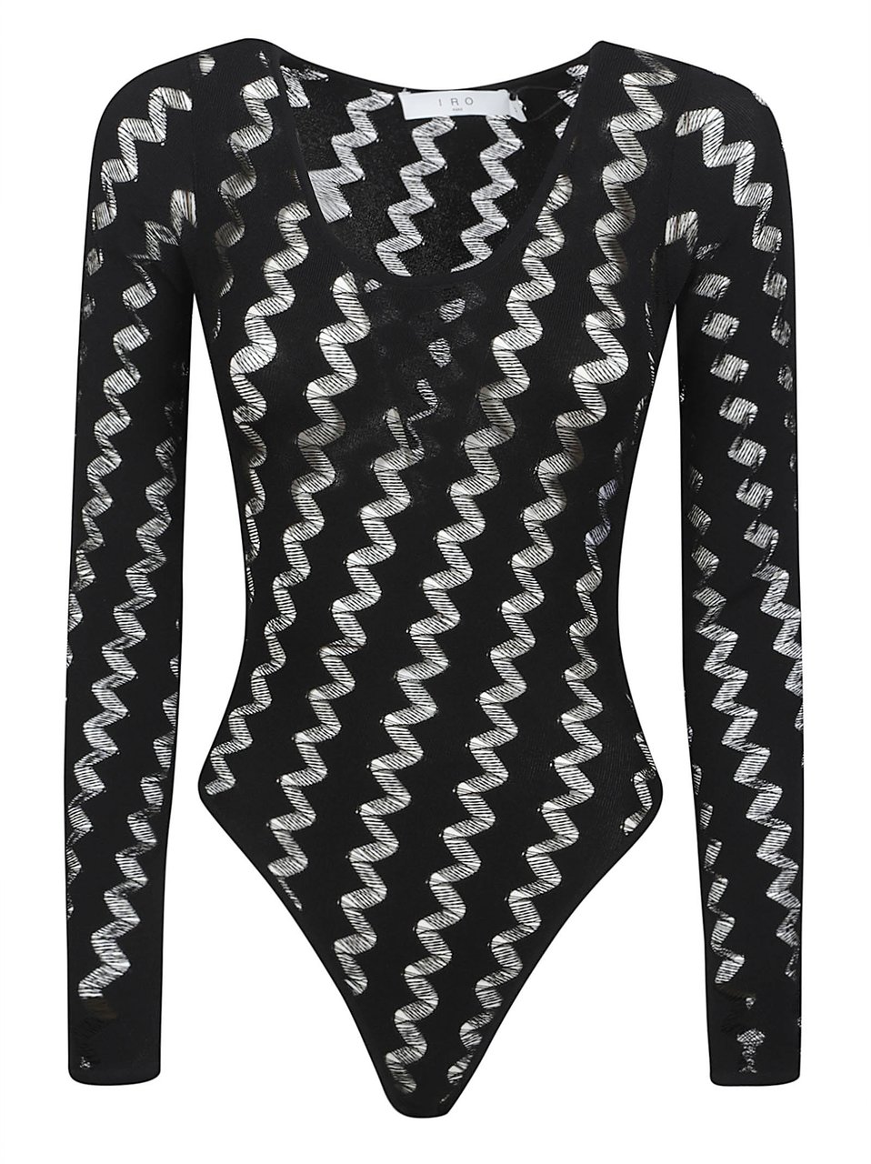 Iro Acacia Fitted Bodysuit Zwart