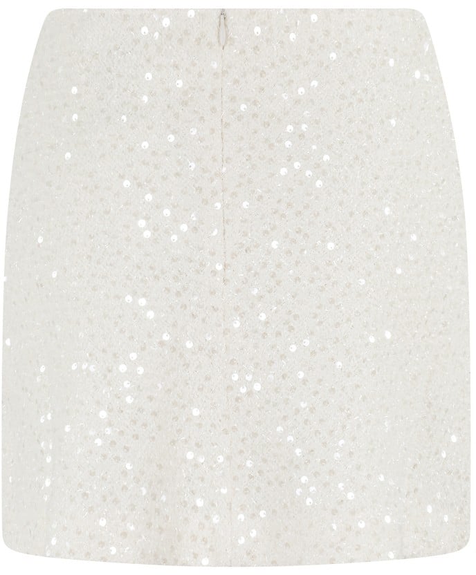 Iro Bouclè Skirt With All-Over Sequins And Draped Detail Wit
