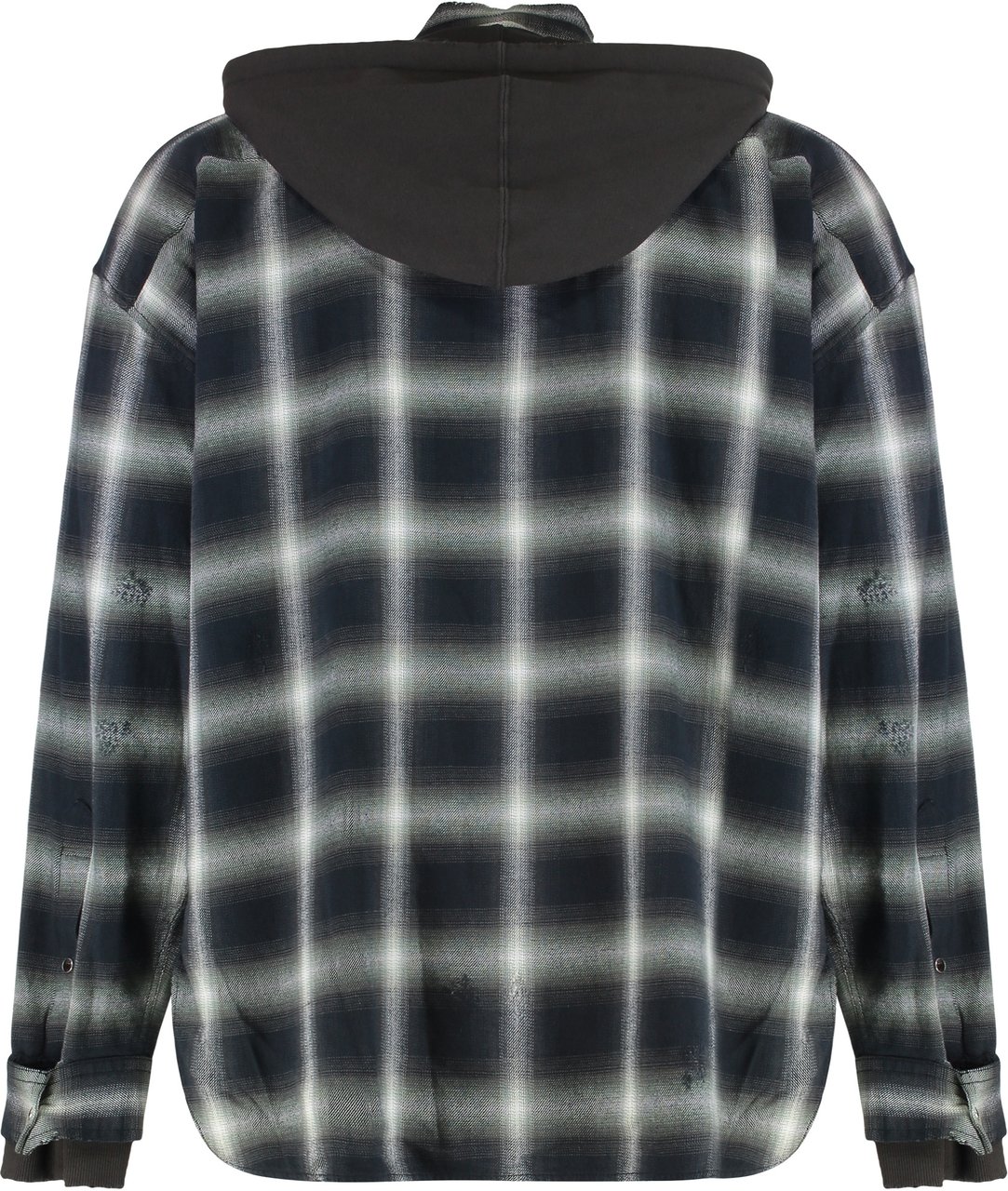 Iro Checked shirt with hood Groen