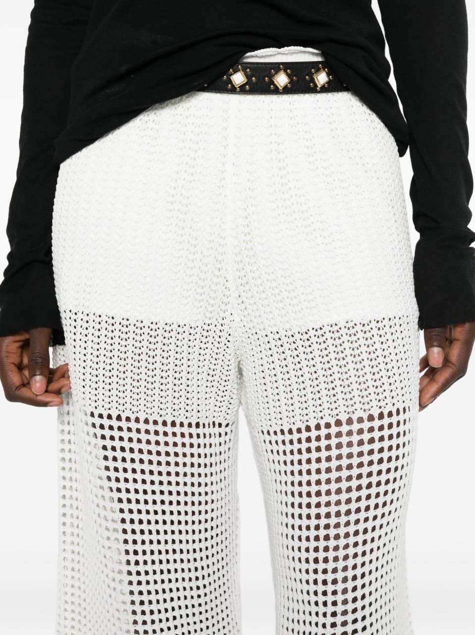 Iro Trousers Bianco Wit