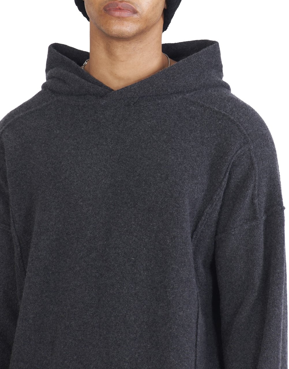 Isabel Benenato Hoodies Mérinos Cachemire Gris Isabel Benenato Homme UK21 80 Grijs
