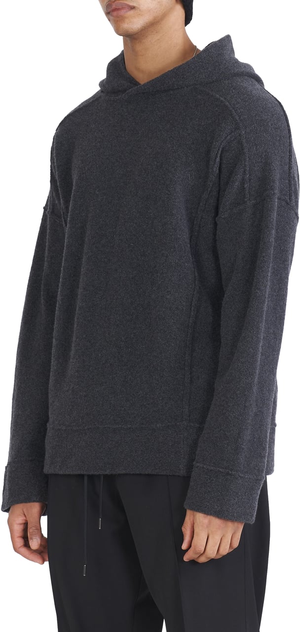 Isabel Benenato Hoodies Mérinos Cachemire Gris Isabel Benenato Homme UK21 80 Grijs