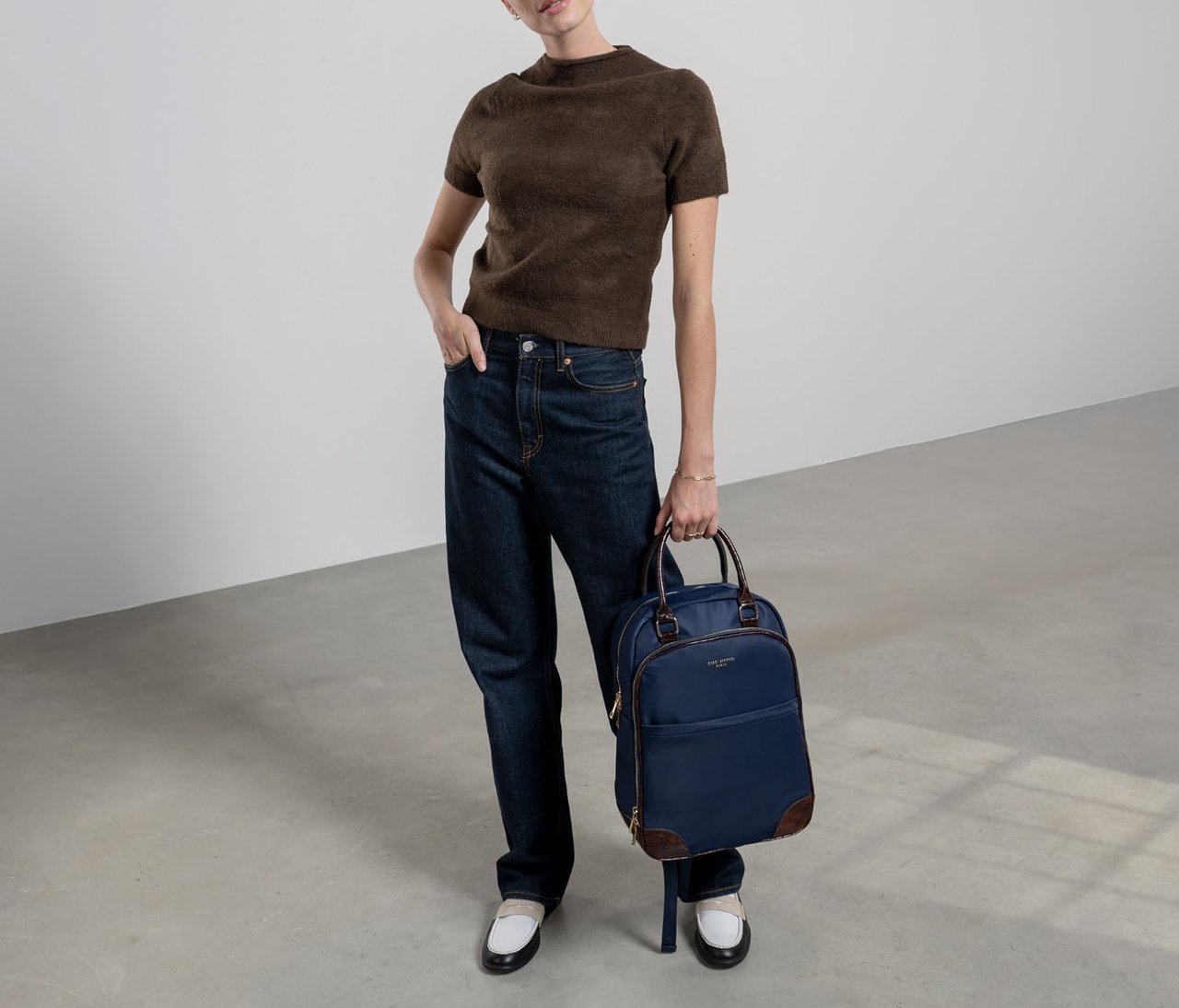 Isabel Bernard Du Louvre Cher Polyurethaan leer Rugzak Blauw