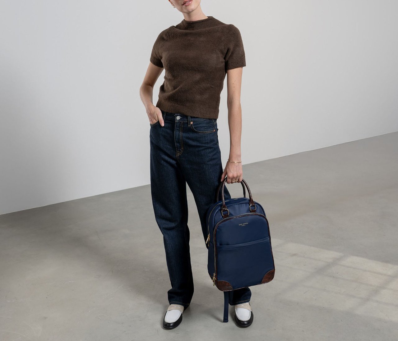 Isabel Bernard Du Louvre Cher Polyurethaan leer Rugzak Blauw