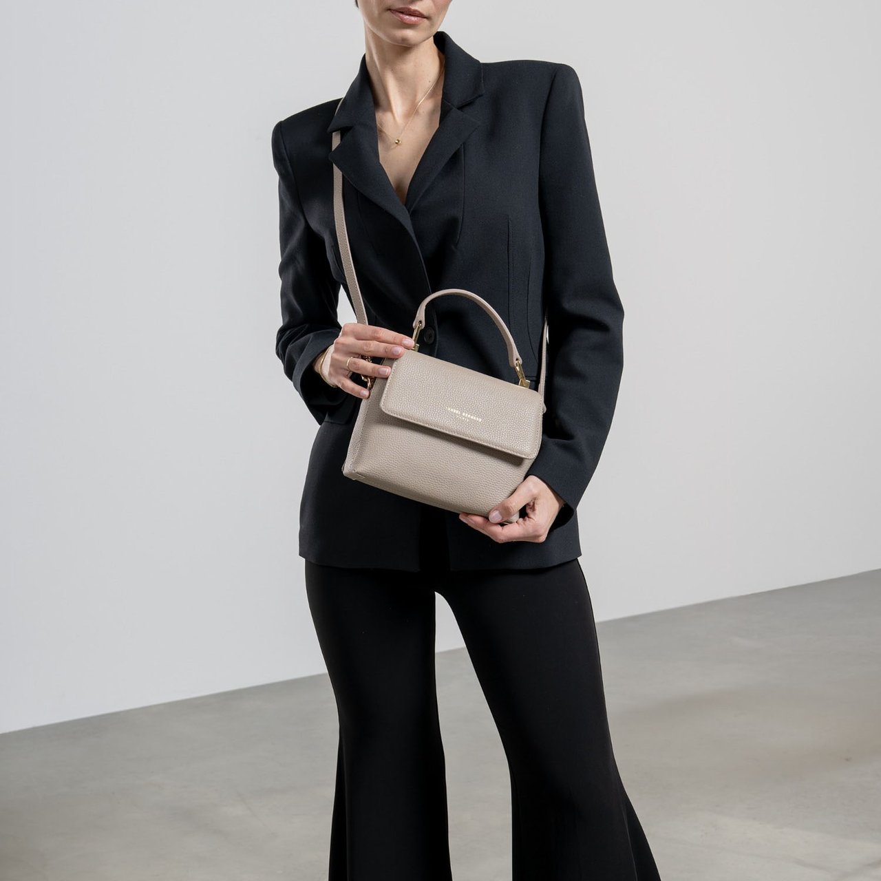 Isabel Bernard Femme Forte Heline Handtas Taupe