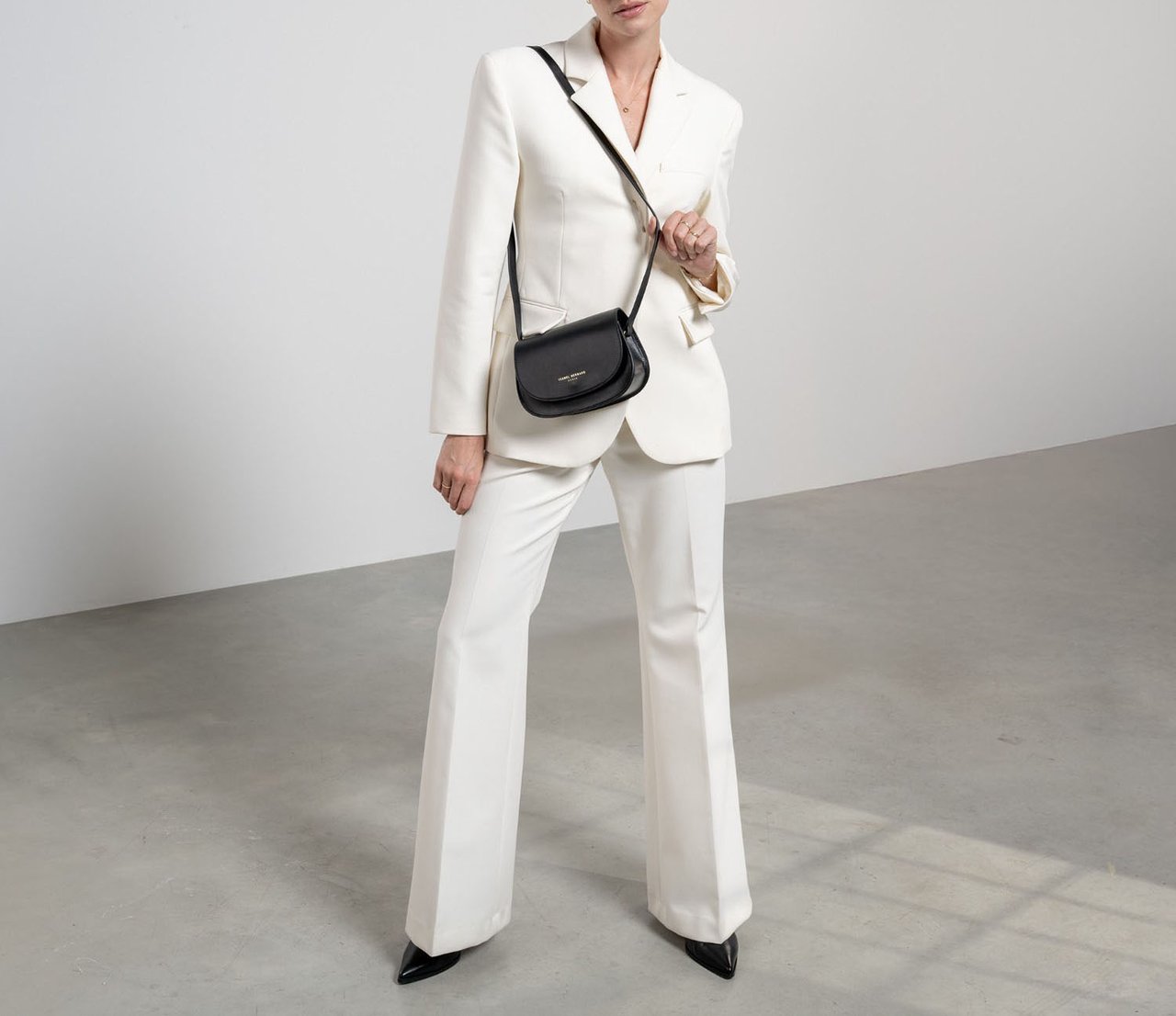 Isabel Bernard Montmartre Manon Crossbody Tas Zwart