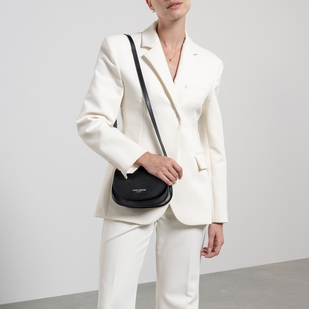 Isabel Bernard Montmartre Manon Crossbody Tas Zwart