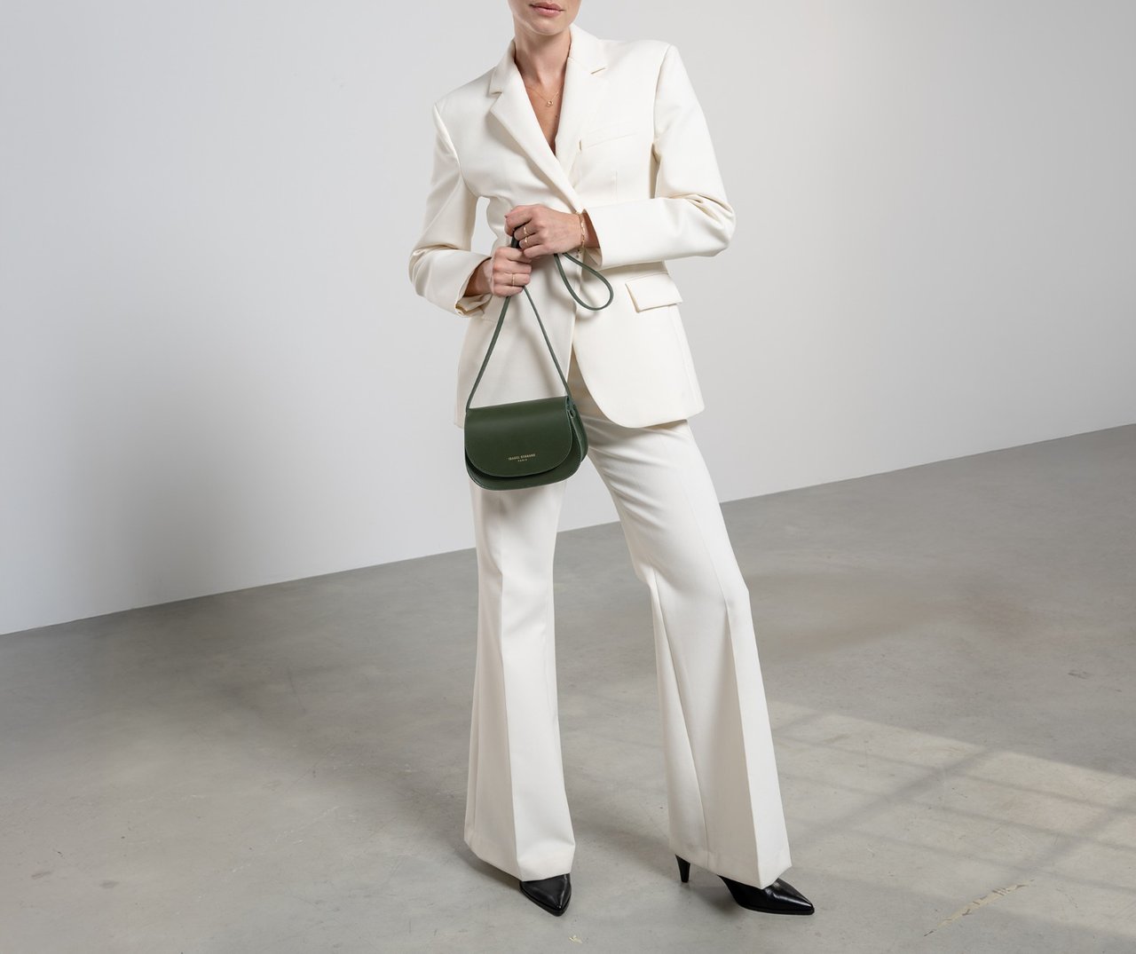 Isabel Bernard Montmartre Manon Crossbody Tas Groen