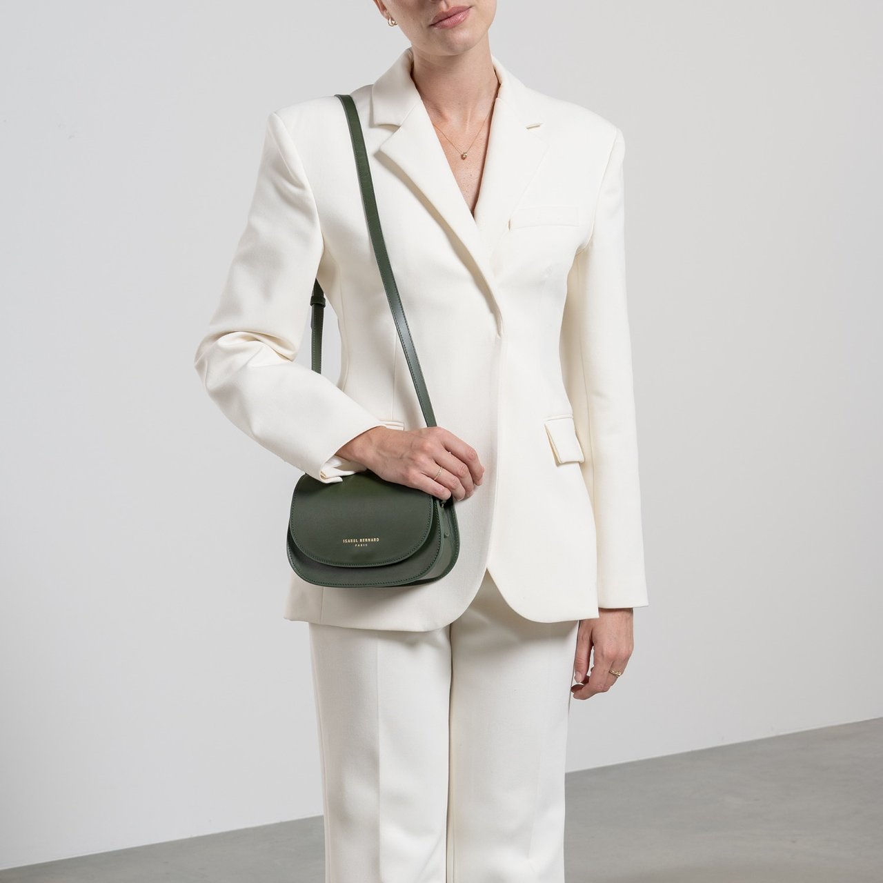 Isabel Bernard Montmartre Manon Crossbody Tas Groen