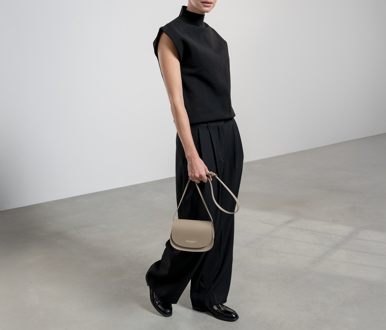 Isabel Bernard Montmartre Manon Crossbody Tas Taupe