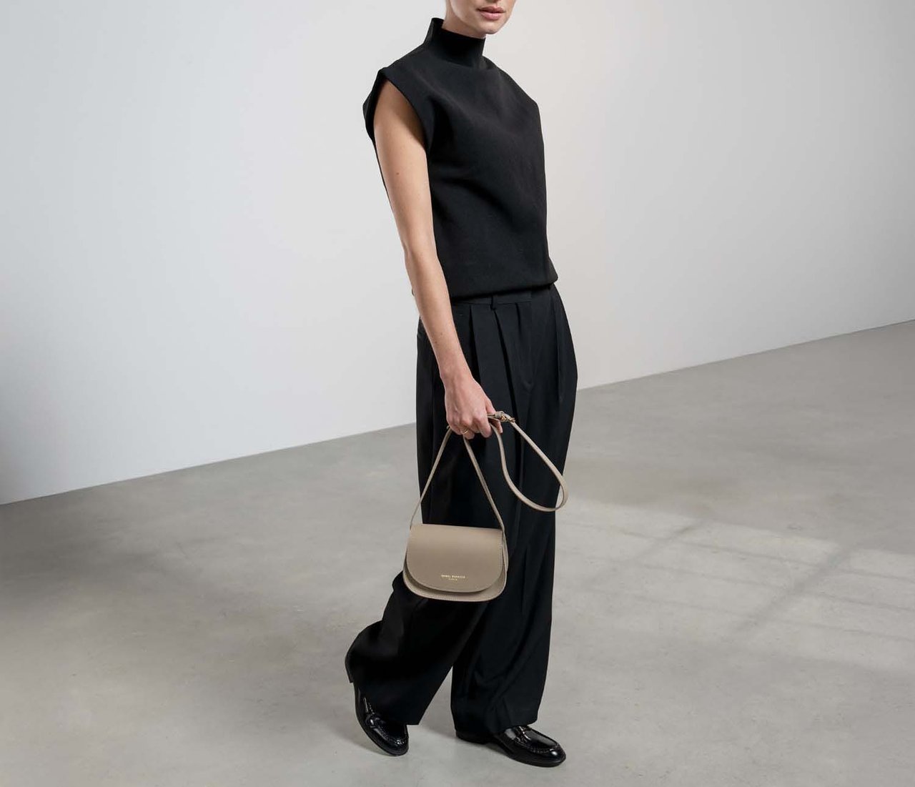 Isabel Bernard Montmartre Manon Crossbody Tas Taupe