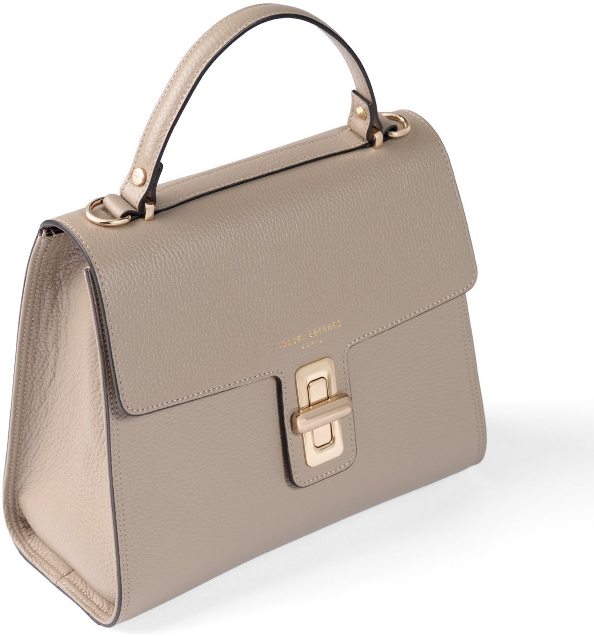 Isabel Bernard Femme Forte Simone Kalfsleer Handtas Taupe