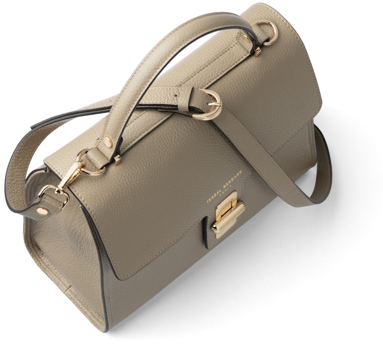 Isabel Bernard Femme Forte Simone Kalfsleer Handtas Taupe