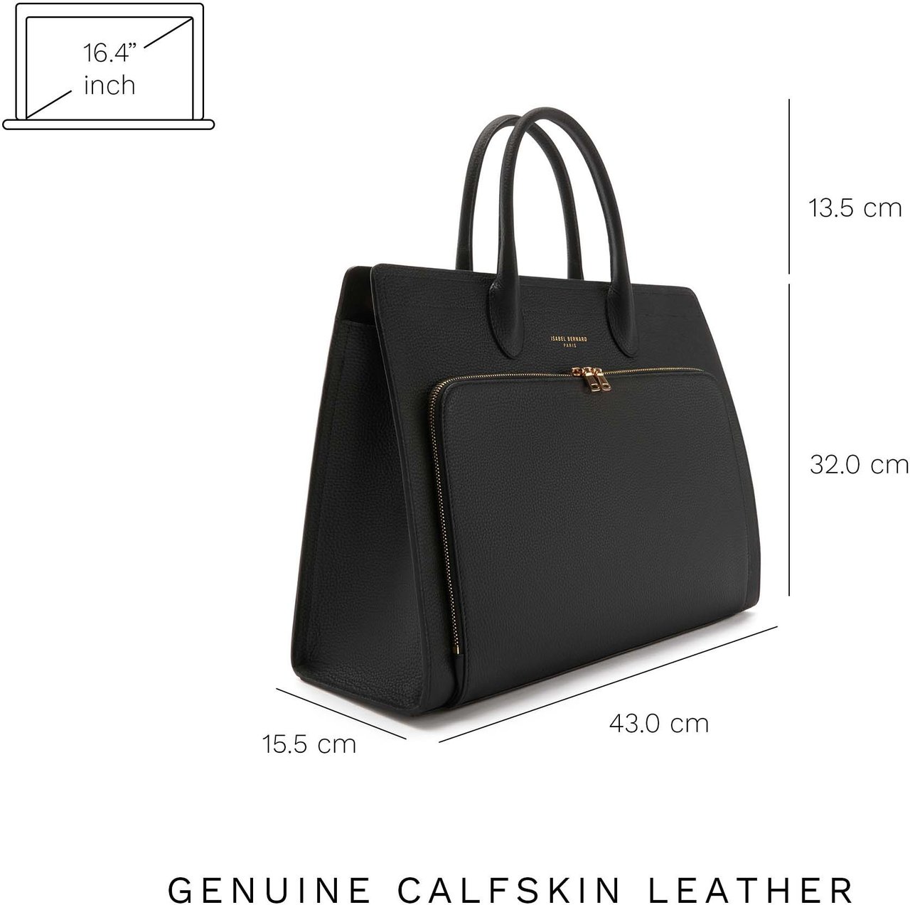 Isabel Bernard Honoré Nadine Handtas Zwart