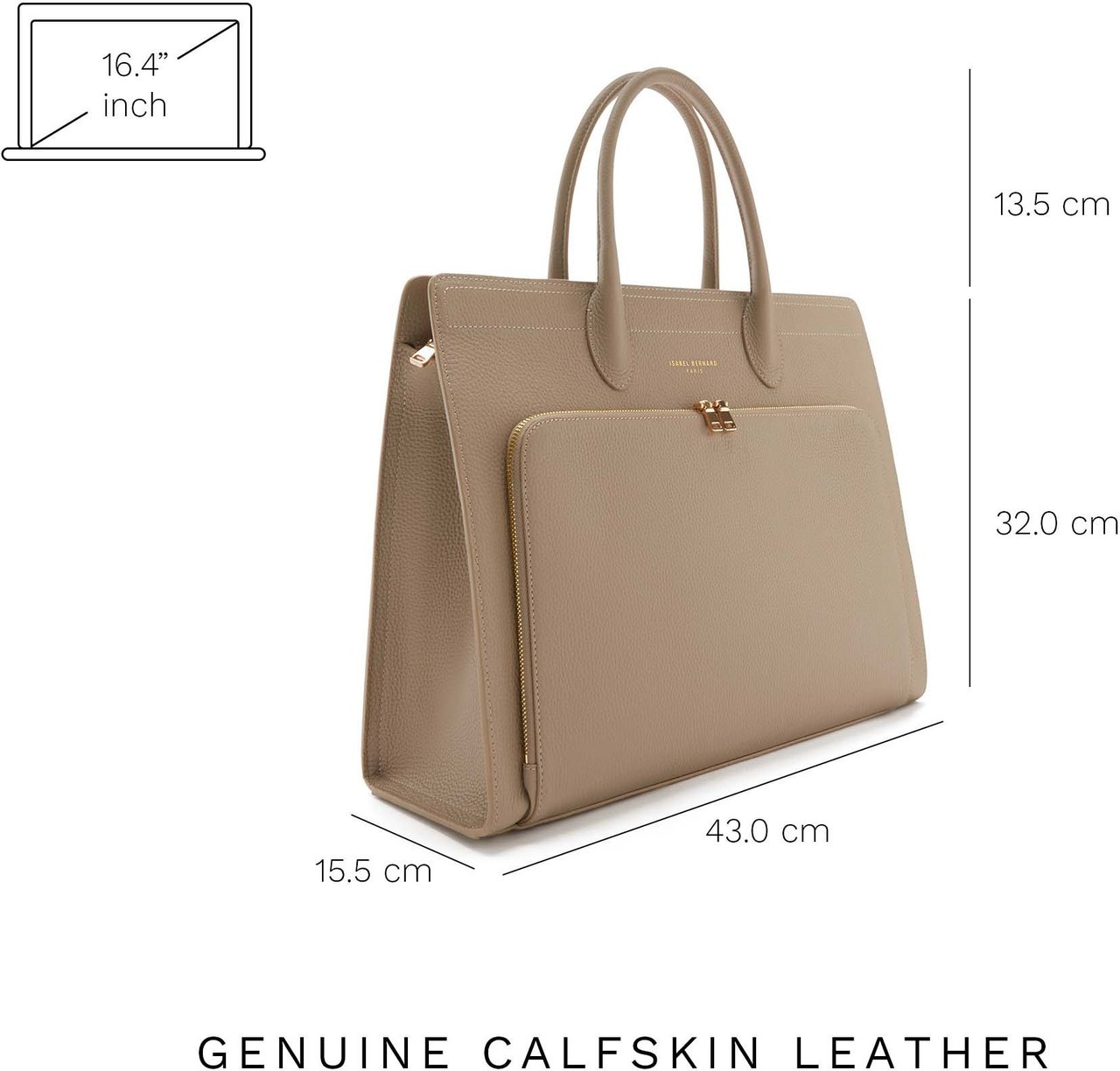 Isabel Bernard Honoré Nadine Handtas Taupe