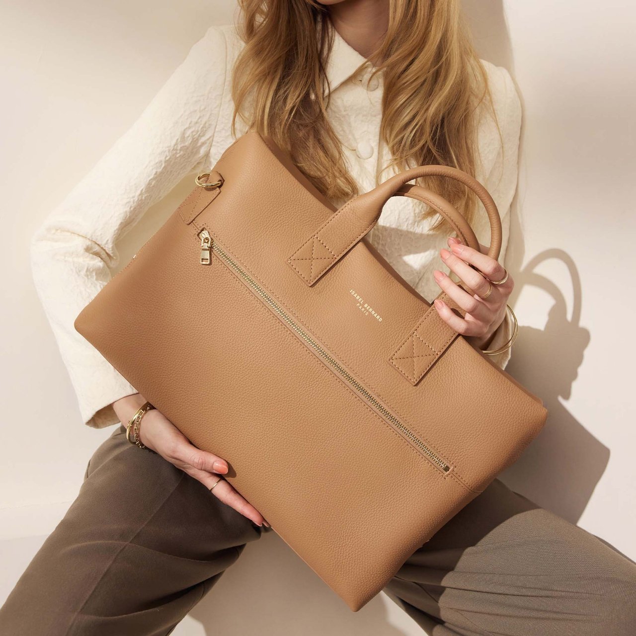 Isabel Bernard Honoré Anique Kalfsleer Handtas Neutraal