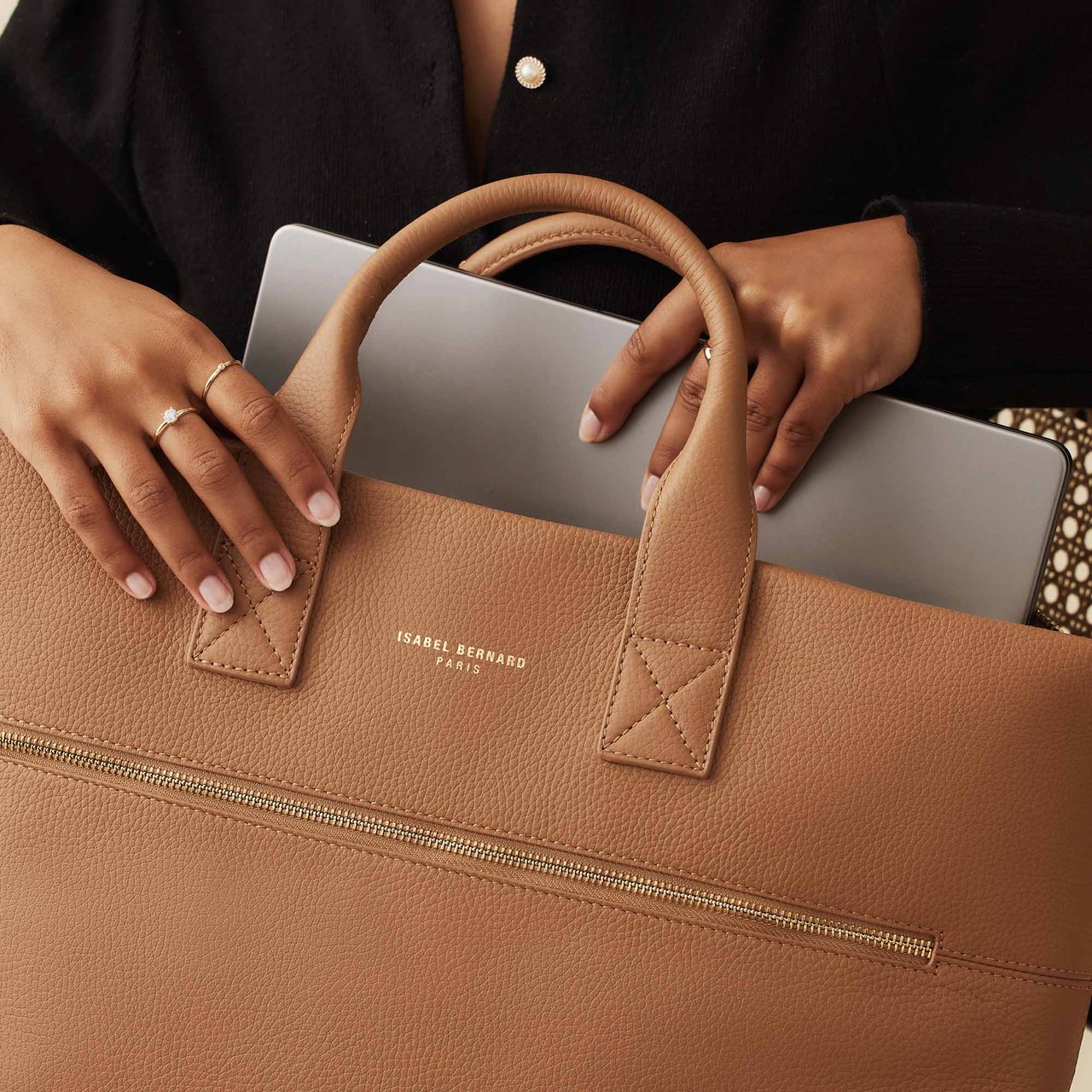 Isabel Bernard Honoré Anique Kalfsleer Handtas Neutraal