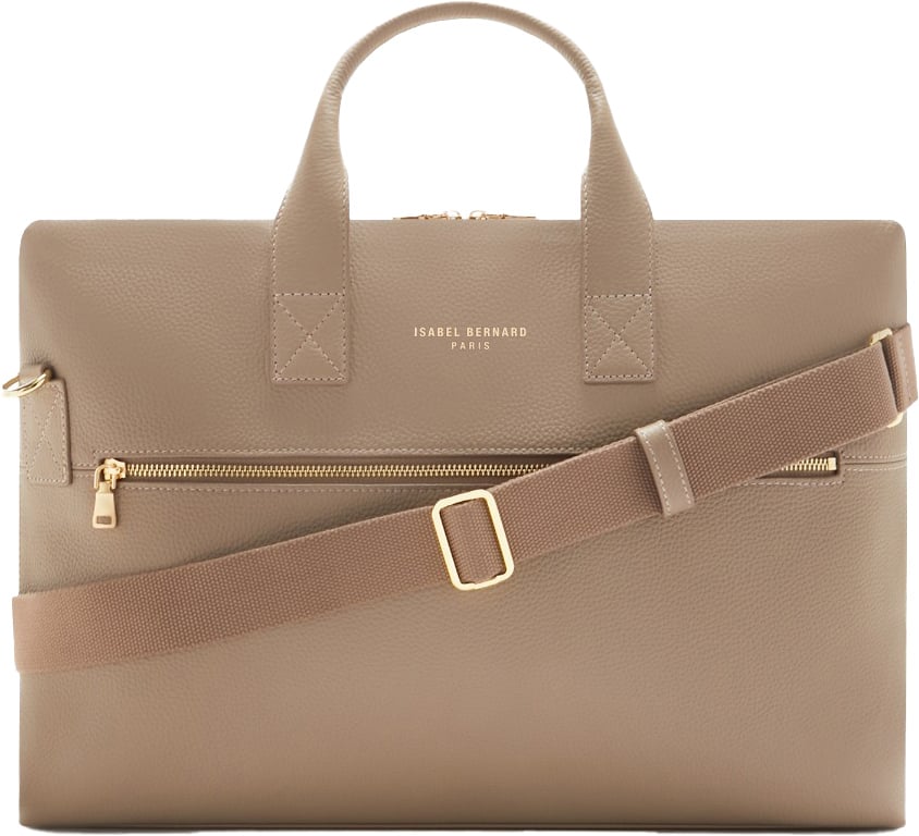 Isabel Bernard Honoré Anique Kalfsleer Handtas Taupe